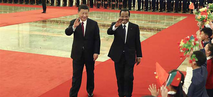 习近平举行仪式欢迎喀麦隆总统访华并同其举行会谈