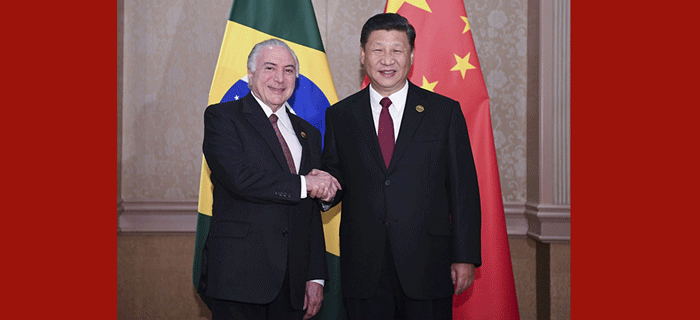习近平会见巴西总统特梅尔