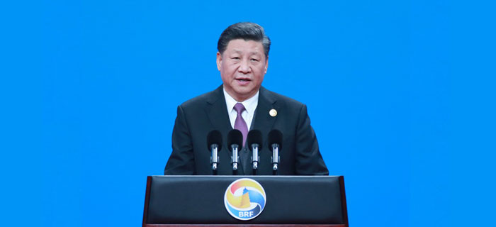 习近平出席第二届“一带一路”国际合作高峰论坛开幕式并发表主旨演讲