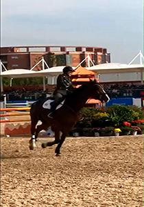 军装女骑手，非一般的潇洒！