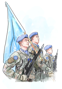 中国蓝盔 荣获联合国“和平勋章”