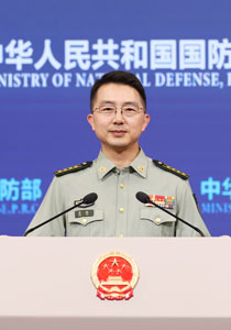 新任国防部新闻发言人蒋斌亮相