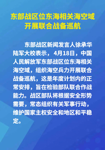 东部战区位东海相关海空域开展联合战备巡航