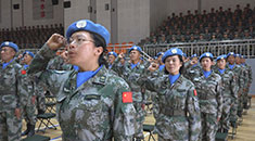 女排雷作业手首次亮相第18批赴黎巴嫩维和部队