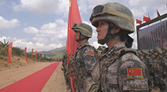 “金龙-2020”中柬两军联训举行反恐演练和结训仪式