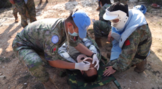 我赴黎维和部队完成“天使救援”演习