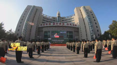 军运会圣火传递在火箭军工程大学举行